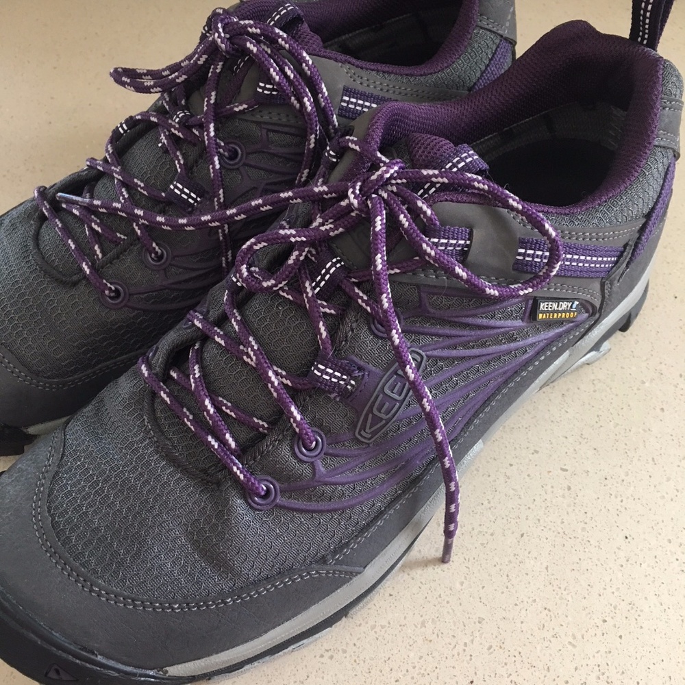 KEENS Purple/Grey Waterproof Hiking Shoes